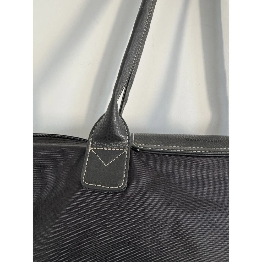 Barrington Weekend Overnight Zipper Nylon Bag Large 20x12 Black